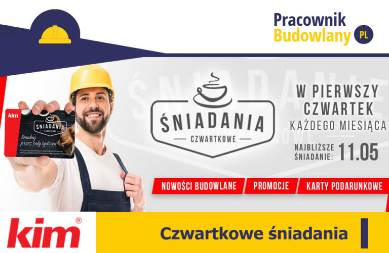 śniadania czwartkowe ze składem budowlanym kim promocje nowości budowlane na pracownikbudowlany.pl
